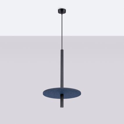 Kábeles csillár FELTRO 1xG9/8W/230V fekete/kék
