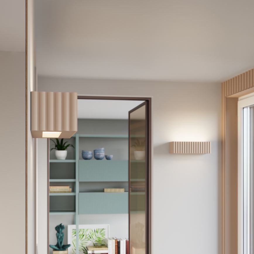 Fali lámpa RIGATA 1xE27/15W/230V kerámia/taupe