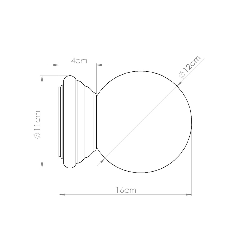 ZORI fürdőszobai fali lámpa 1xG9/8W/230V IP44 bézs