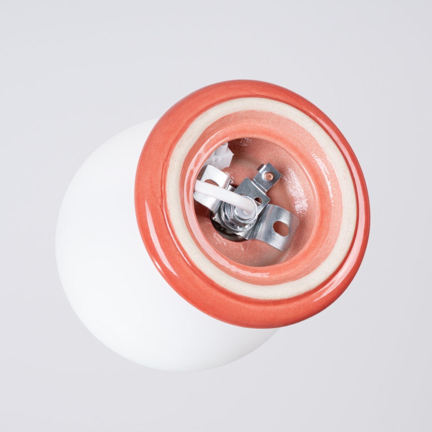 Fürdőszobai fali lámpatest ZORI 1xG9/8W/230V IP44 rózsaszín