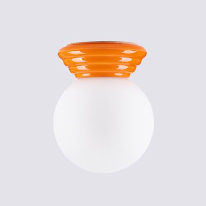 Fürdőszobai mennyezeti lámpatest ZORI 1xG9/8W/230V, átmérő 12 cm, IP44, narancssárga