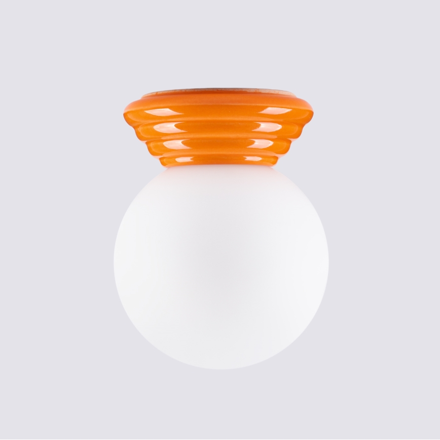 Fürdőszobai mennyezeti lámpatest ZORI 1xG9/8W/230V, átmérő 12 cm, IP44, narancssárga