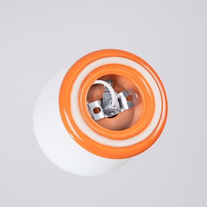 Fürdőszobai mennyezeti lámpatest ZORI 1xG9/8W/230V, átmérő 12 cm, IP44, narancssárga
