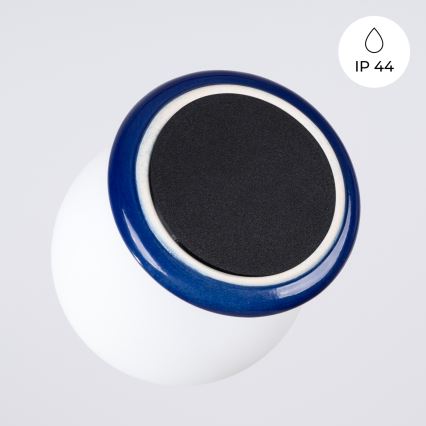 Fürdőszobai mennyezeti lámpatest ZORI 1xG9/8W/230V átm. 12 cm IP44 kék