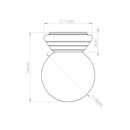 Fürdőszobai mennyezeti lámpatest ZORI 1xG9/8W/230V átm. 12 cm IP44 kék
