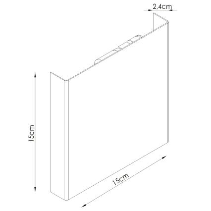 VANTA fali lámpa, 2× G9 foglalat, 8 W, 230 V, zöld