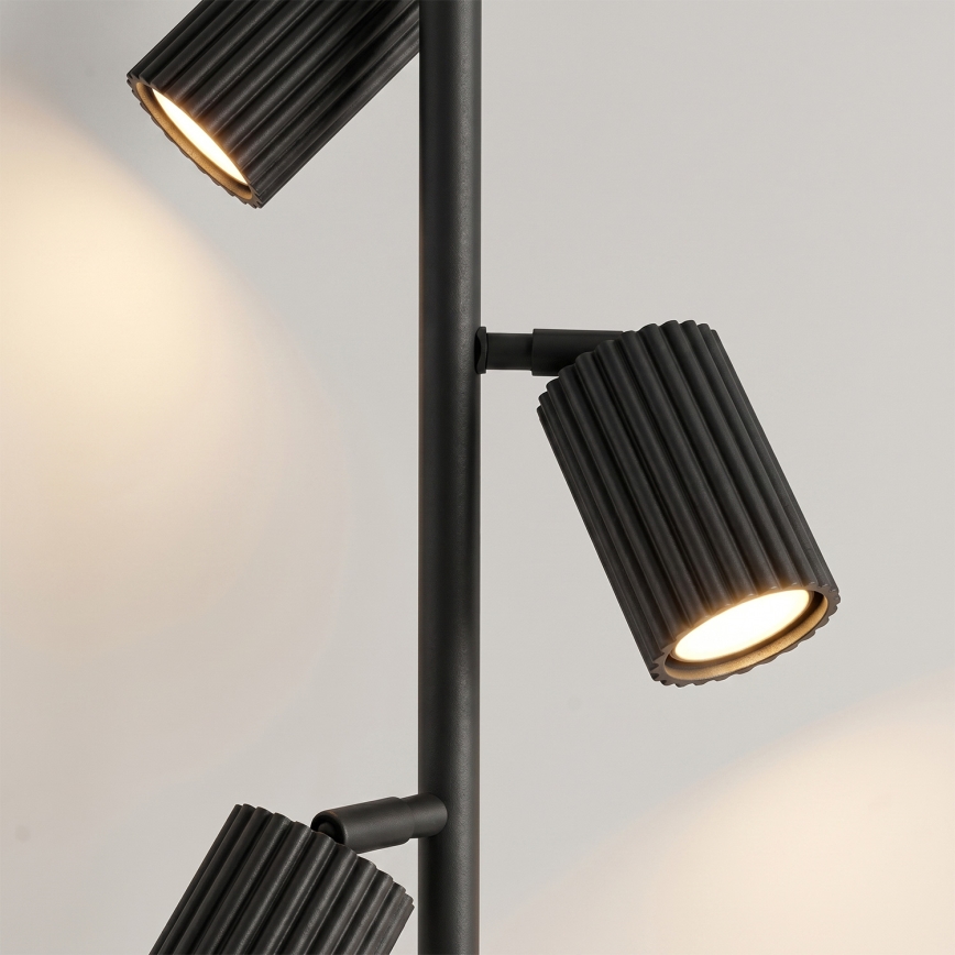 Állólámpa KARBON 3xGU10/10W/230V fekete