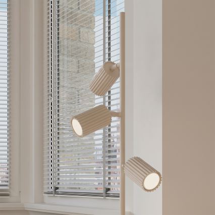 KARBON állólámpa 3xGU10/10W/230V krémszínű