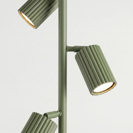 Zöld KARBON állólámpa, 3× GU10 (10 W), 230 V