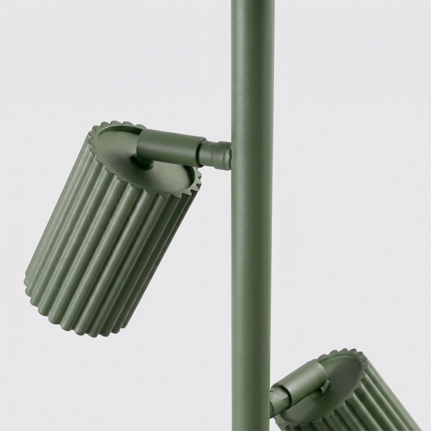 Zöld KARBON állólámpa, 3× GU10 (10 W), 230 V