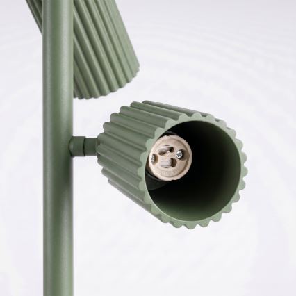 Zöld KARBON állólámpa, 3× GU10 (10 W), 230 V