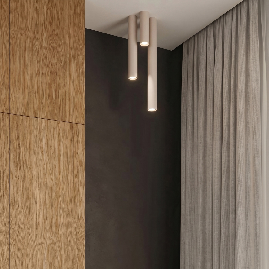 LAGOS spotlámpa 1xGU10/10W/230V, 10 cm, krémszínű
