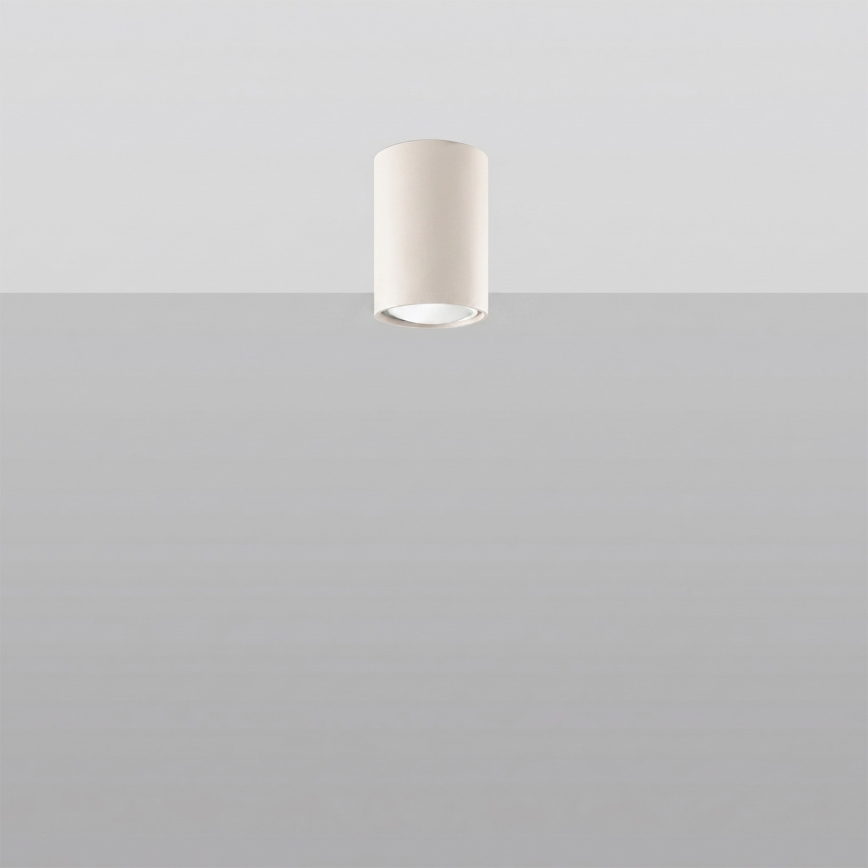 LAGOS spotlámpa 1xGU10/10W/230V, 10 cm, krémszínű