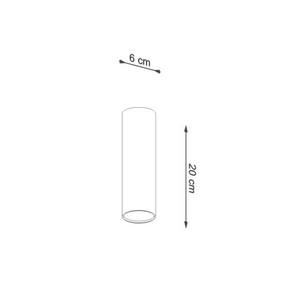 LAGOS spotlámpa 1xGU10/10W/230V 20 cm zöld