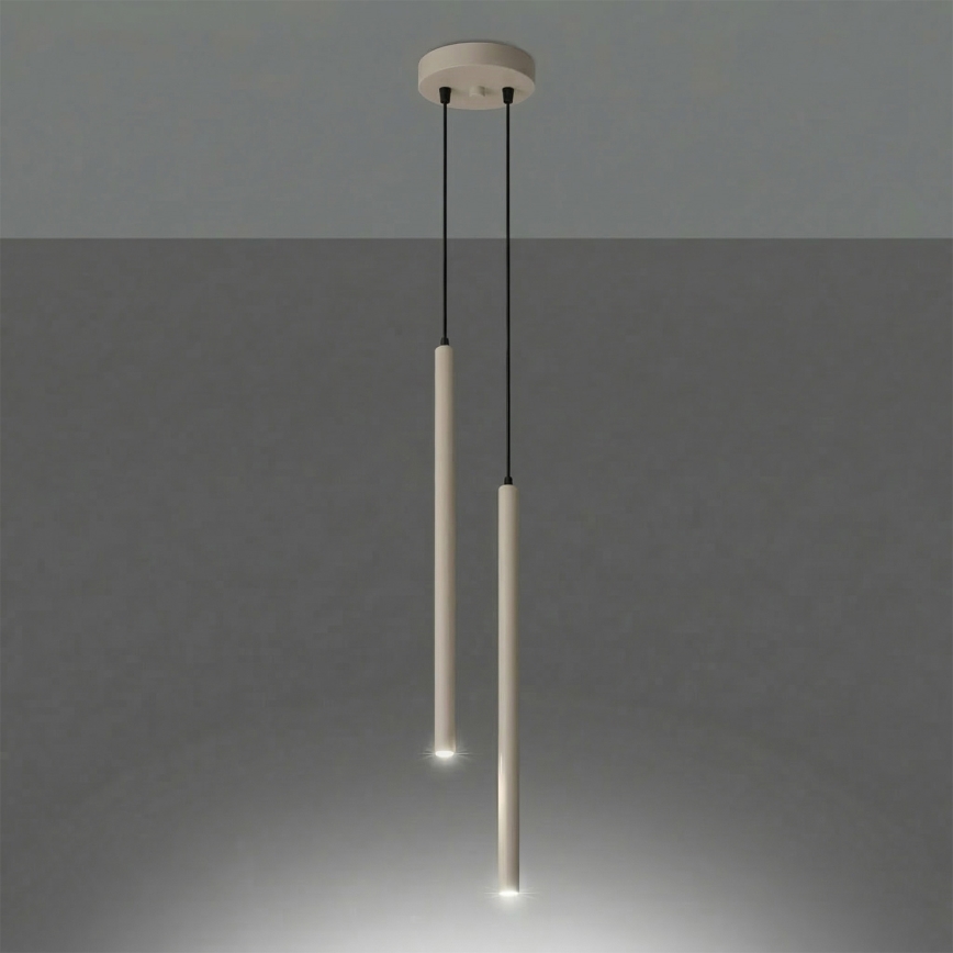 PASTELO kábelre függesztett csillár 2xG9/8W/230V taupe
