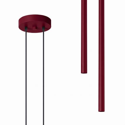 PASTELO kábeles függőlámpa, 2xG9/8W/230V, piros
