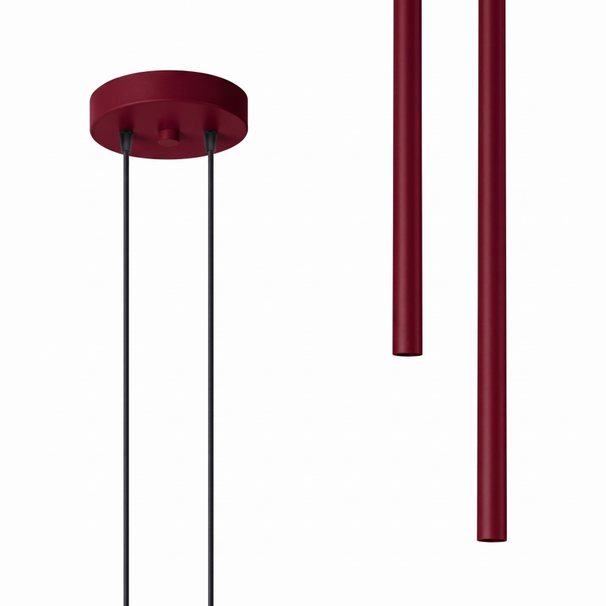 PASTELO kábeles függőlámpa, 2xG9/8W/230V, piros