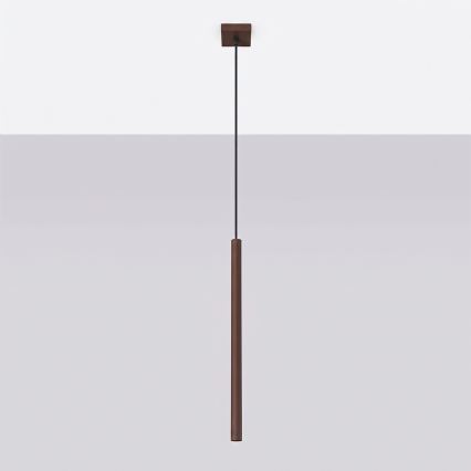 PASTELO kábellel függesztett csillár 1xG9/8W/230V barna