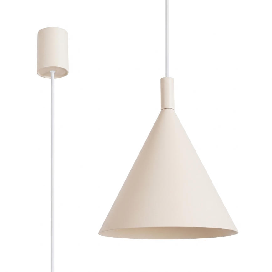 NOX kábeles függőlámpa 1xE27/15W/230V krémszínű