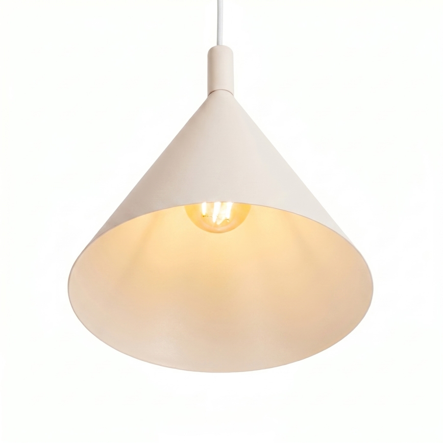 NOX kábeles függőlámpa 1xE27/15W/230V krémszínű