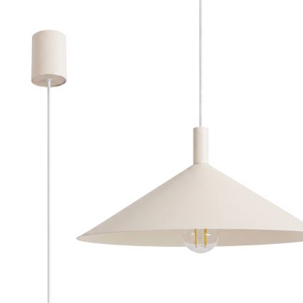 NOX kábeles függőlámpa 1xE27/15W/230V krémszínű