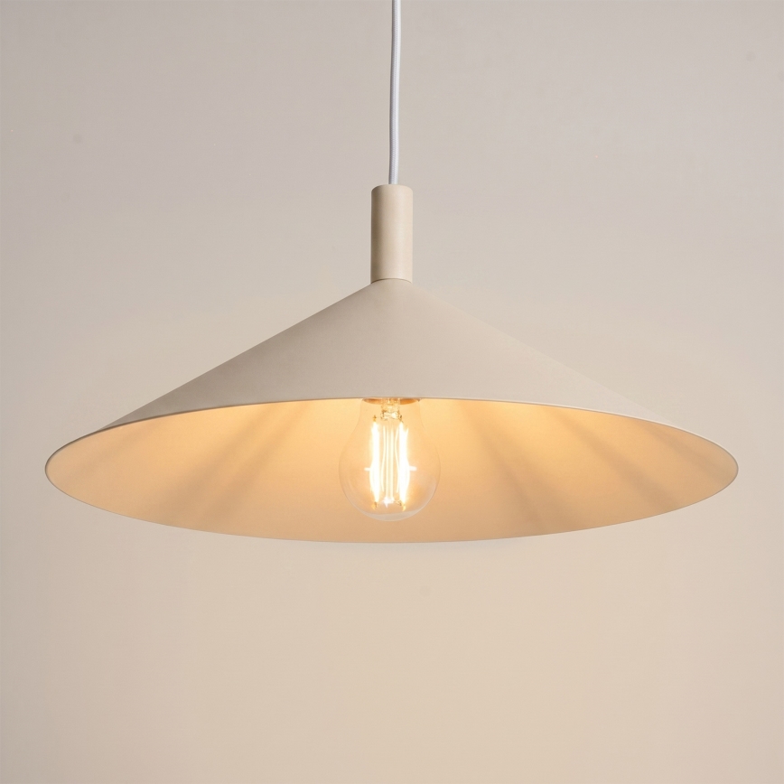 NOX kábeles függőlámpa 1xE27/15W/230V krémszínű