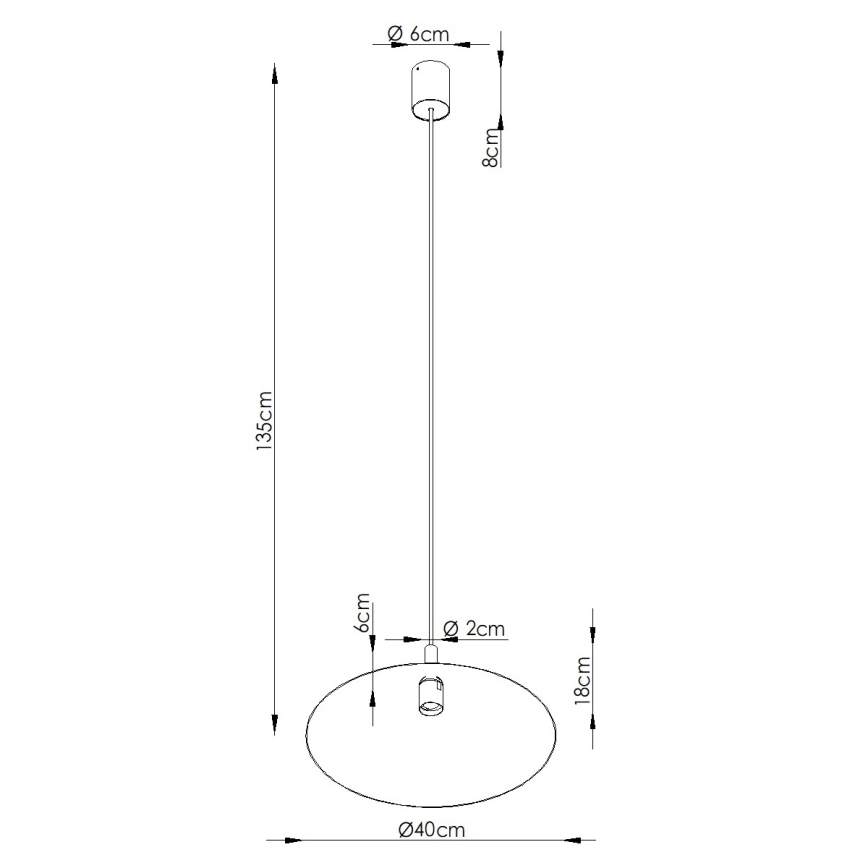 NOX kábeles függőlámpa 1xE27/15W/230V krémszínű