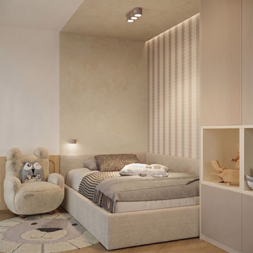 AURA fali lámpatest 1xGX53/10W/230V taupe