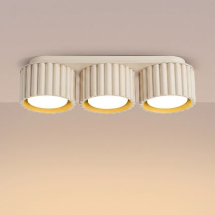 AURA 3xGX53/10W/230V krémszínű spotlámpa