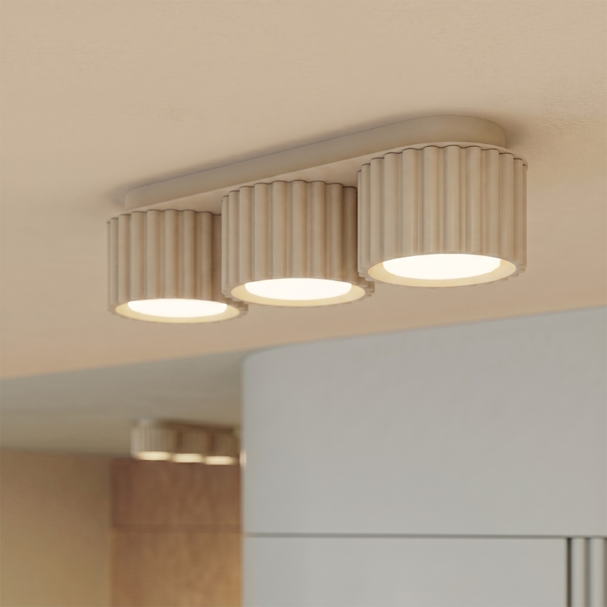 AURA 3xGX53/10W/230V krémszínű spotlámpa