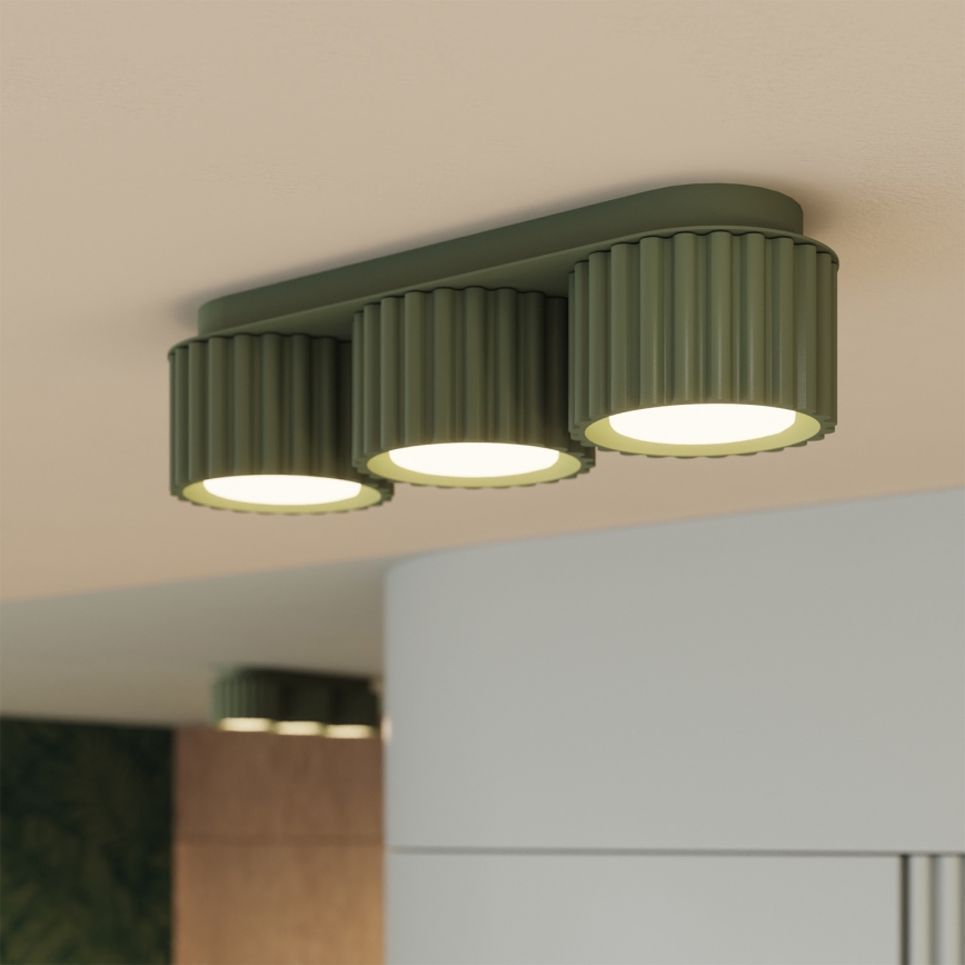 AURA 3xGX53/10W/230V zöld spotlámpa