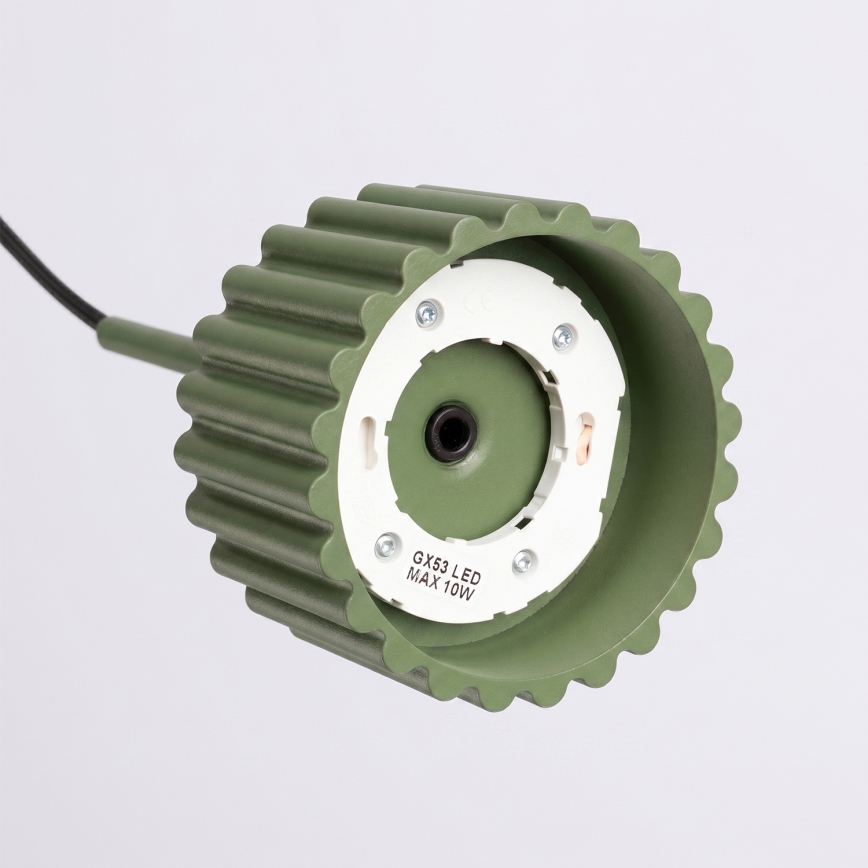 AURA kábeles csillár 1xGX53/10W/230V zöld