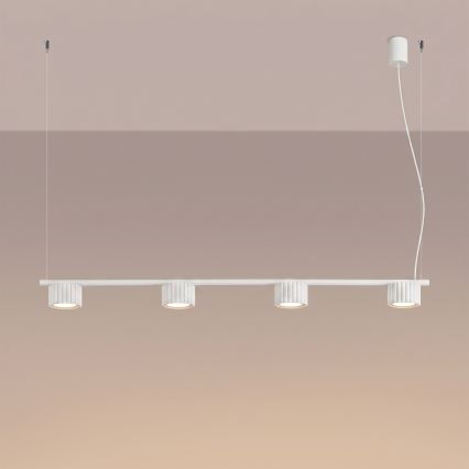 AURA kábeles csillár 4× GX53, 10 W, 230 V, fehér