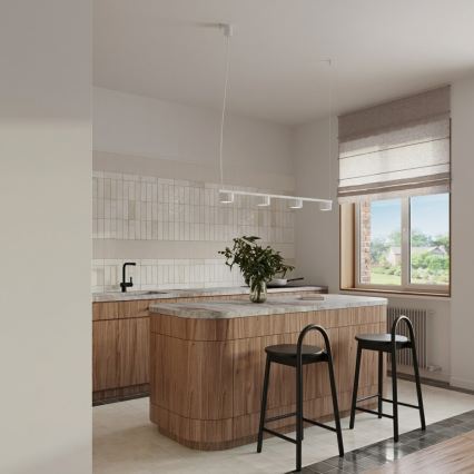 AURA kábeles csillár 4× GX53, 10 W, 230 V, fehér