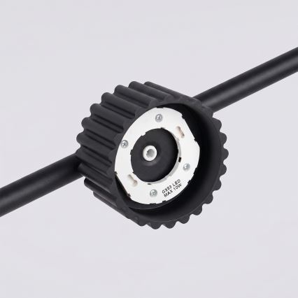 AURA kábelcsillár 4xGX53/10W/230V fekete