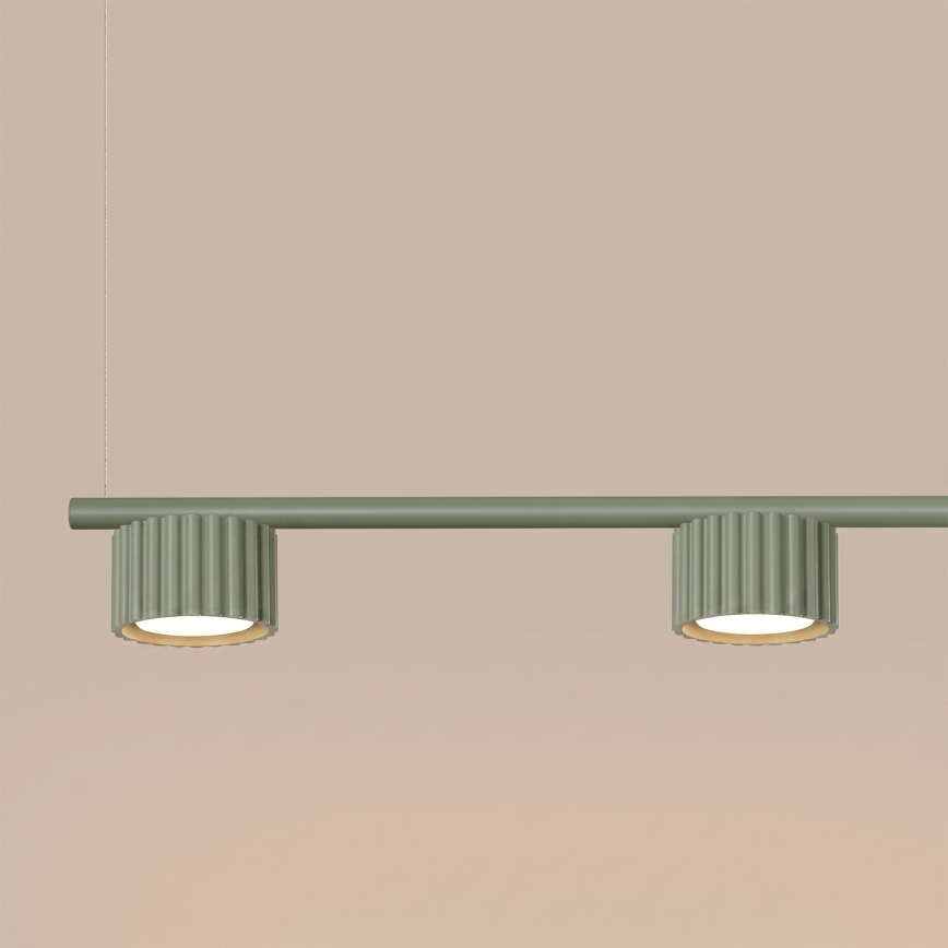 Kábeles függeszték AURA 4xGX53/10W/230V zöld