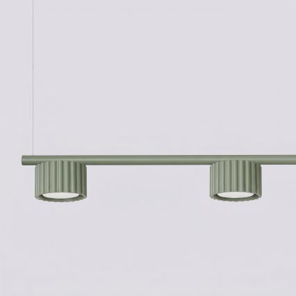 Kábeles függeszték AURA 4xGX53/10W/230V zöld