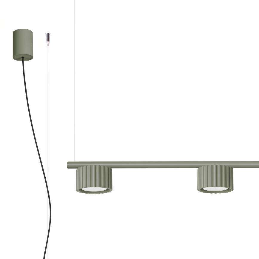 Kábeles függeszték AURA 4xGX53/10W/230V zöld