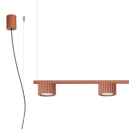 AURA kábeles függeszték 4xGX53/10W/230V piros