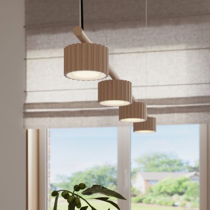 Kábelcsillár AURA 4xGX53/10W/230V taupe