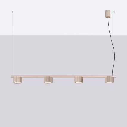 Kábelcsillár AURA 4xGX53/10W/230V taupe
