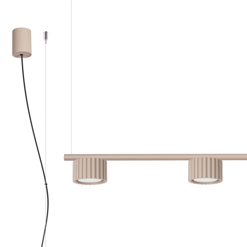 Kábelcsillár AURA 4xGX53/10W/230V taupe