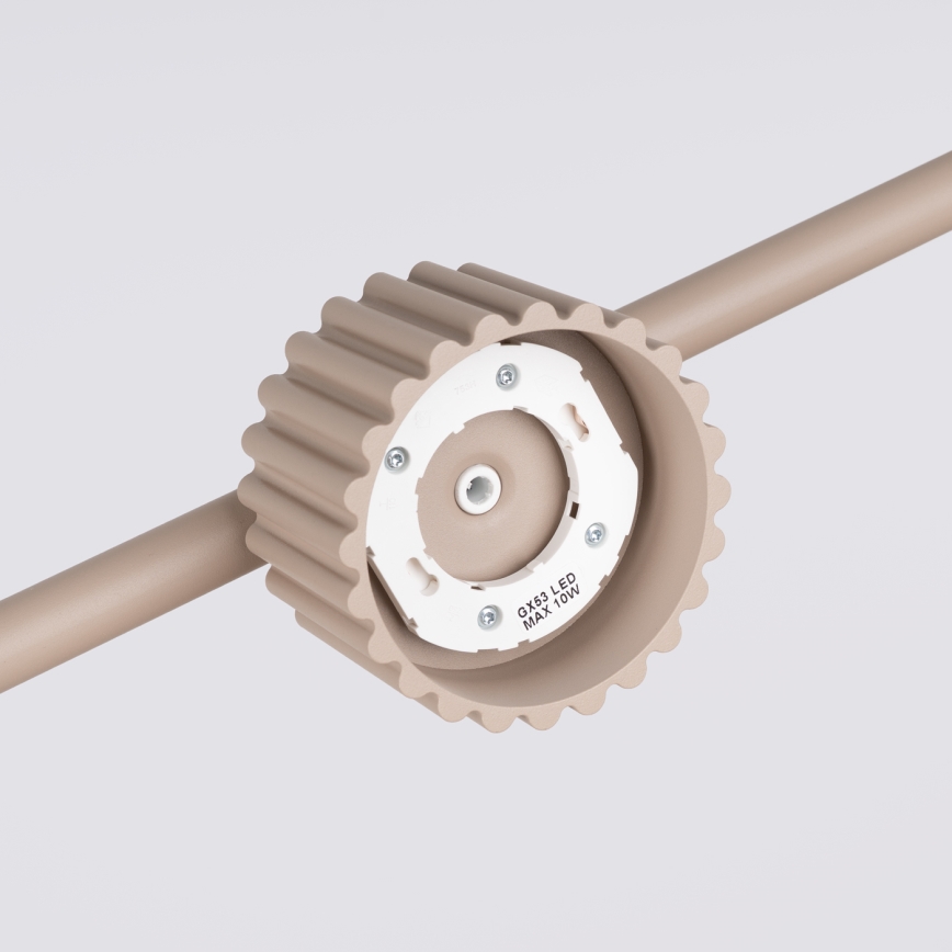 Kábelcsillár AURA 4xGX53/10W/230V taupe
