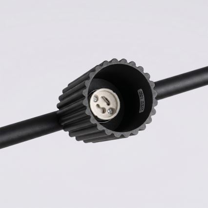 KARBON zsinóros függeszték 4xGU10/10W/230V fekete