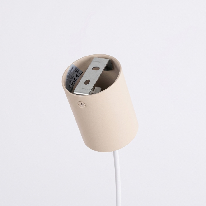 Kábelre függesztett csillár KARBON 4xGU10/10W/230V krémszínű