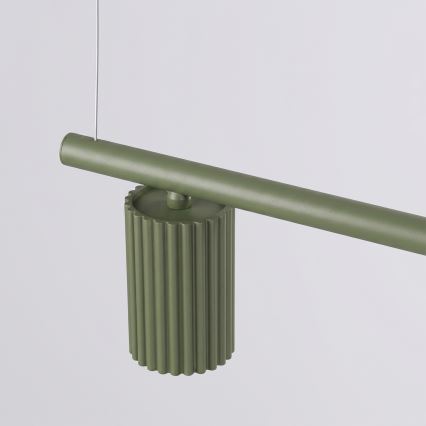 KARBON kábeles függőlámpa 4xGU10/10W/230V zöld
