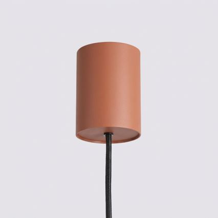 KARBON kábellel függesztett csillár 4xGU10/10W/230V narancssárga