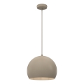 SOOL kábeles függőlámpa 1xE27/15W/230V átm. 27 cm bézs