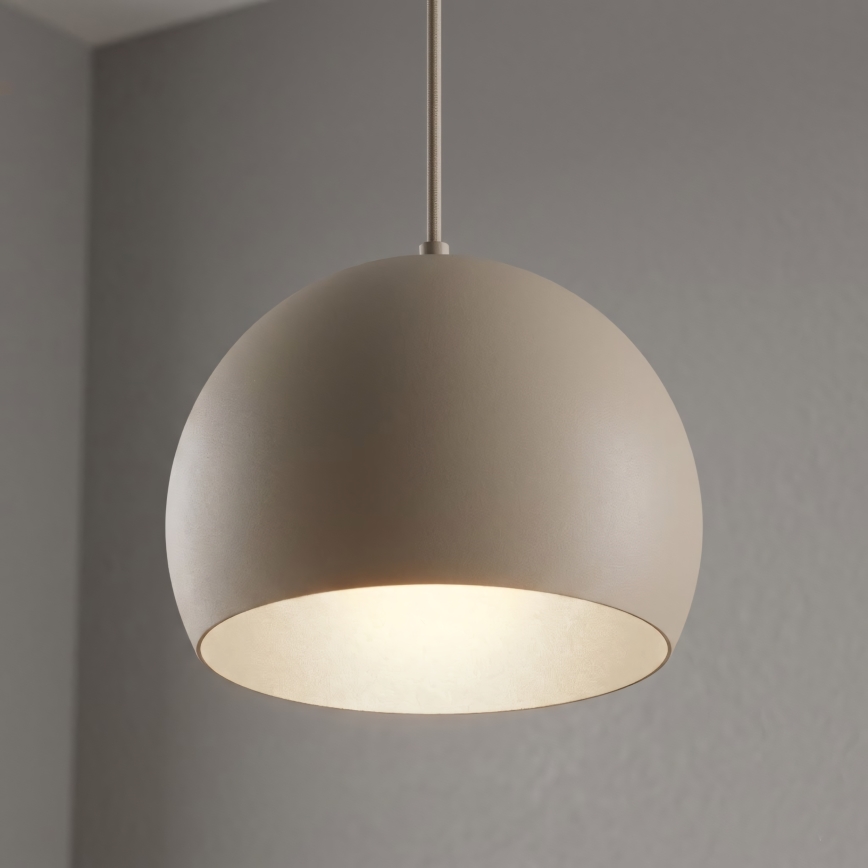 SOOL kábeles függőlámpa 1xE27/15W/230V átm. 27 cm bézs
