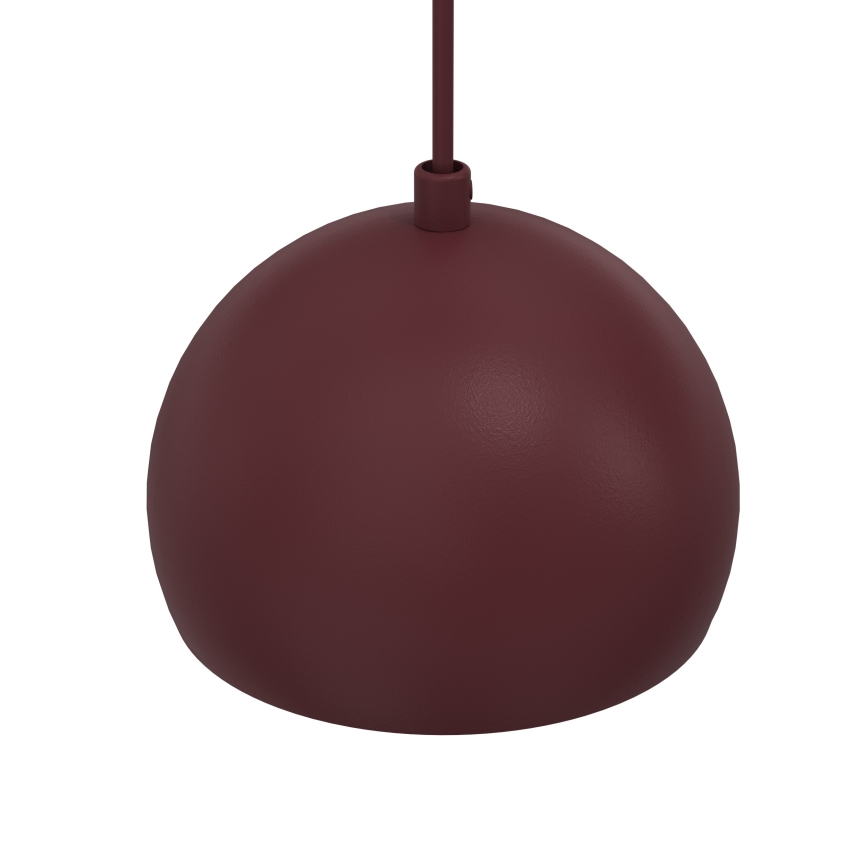 SOOL kábeles függőlámpa 1xE27/15W/230V, Ø 15 cm, bordó